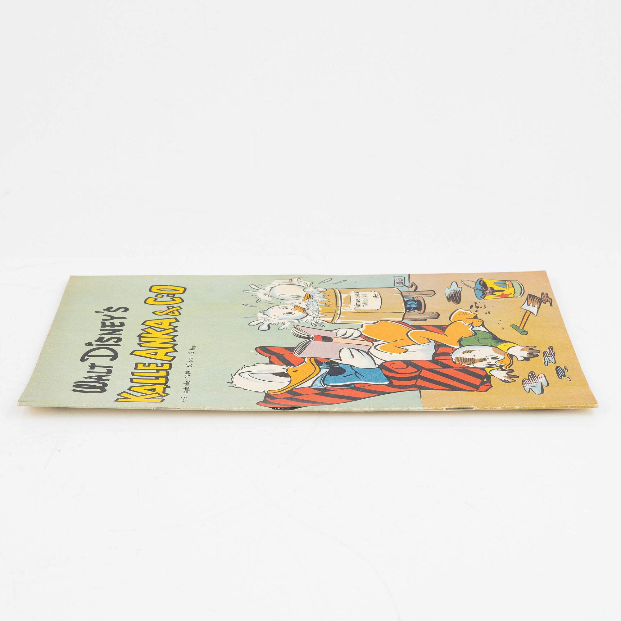Serietidningar, "Kalle Anka & Co, 12 st, komplett årgång 1949.