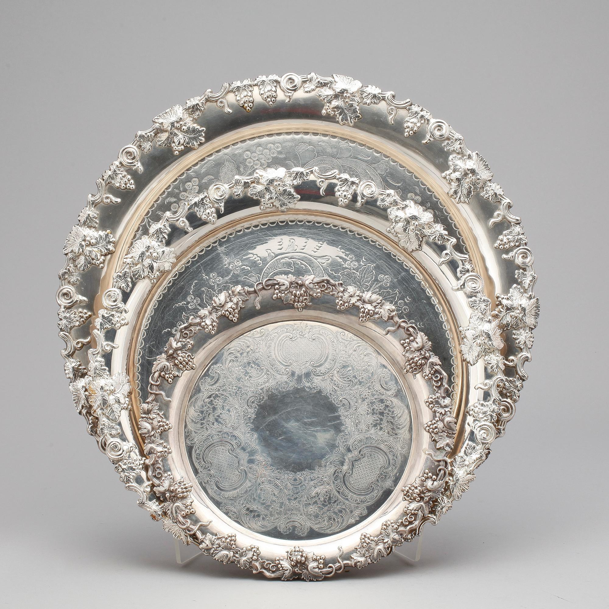 BRICKOR, 3 st, nysilver, England, 1900-tal.