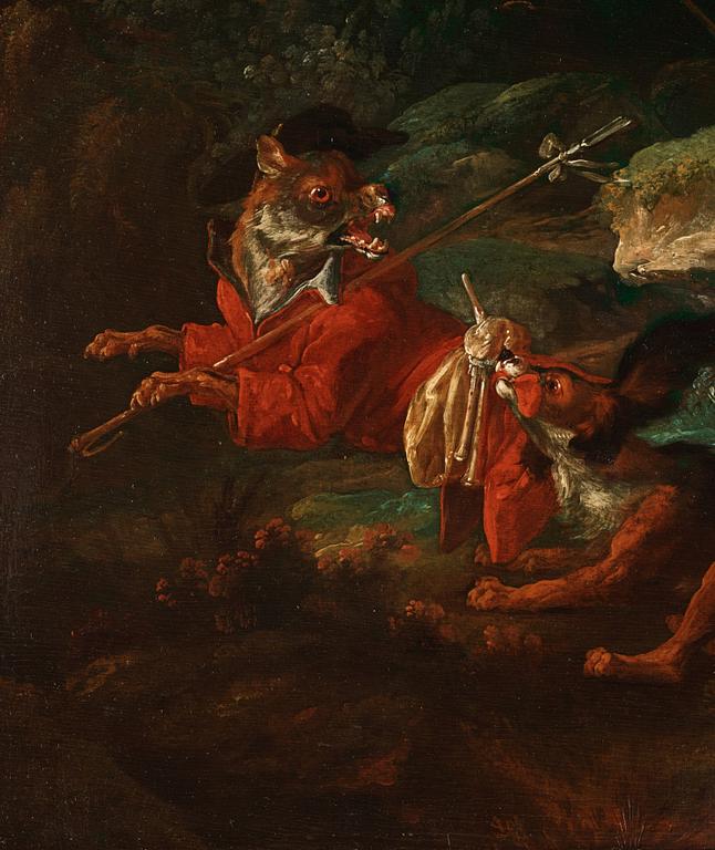 Jean-Baptiste Huet, hans krets, Fabel med rävar efter La Fontaine.