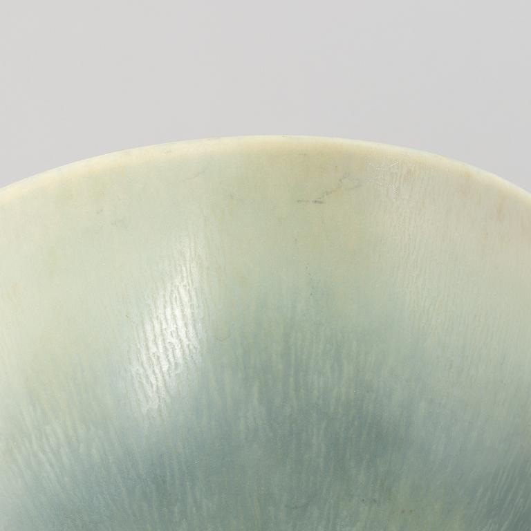 Berndt Friberg, a group of three stoneware bowls and a vase, Gustavsberg Studio.