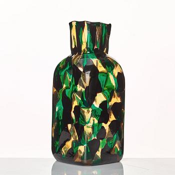 Fulvio Bianconi, a rare "Pezzato Americano" vase, Venini, Murano, Italy ca 1950, model 3541.