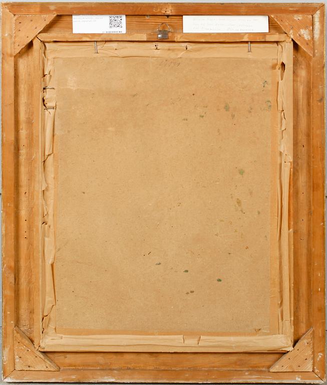 WILHELM NAGEL, olja på pannå, signerad.