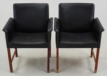 KARMSTOLAR, ett par, Hans Olsen, CS Möbler, 1960-tal.