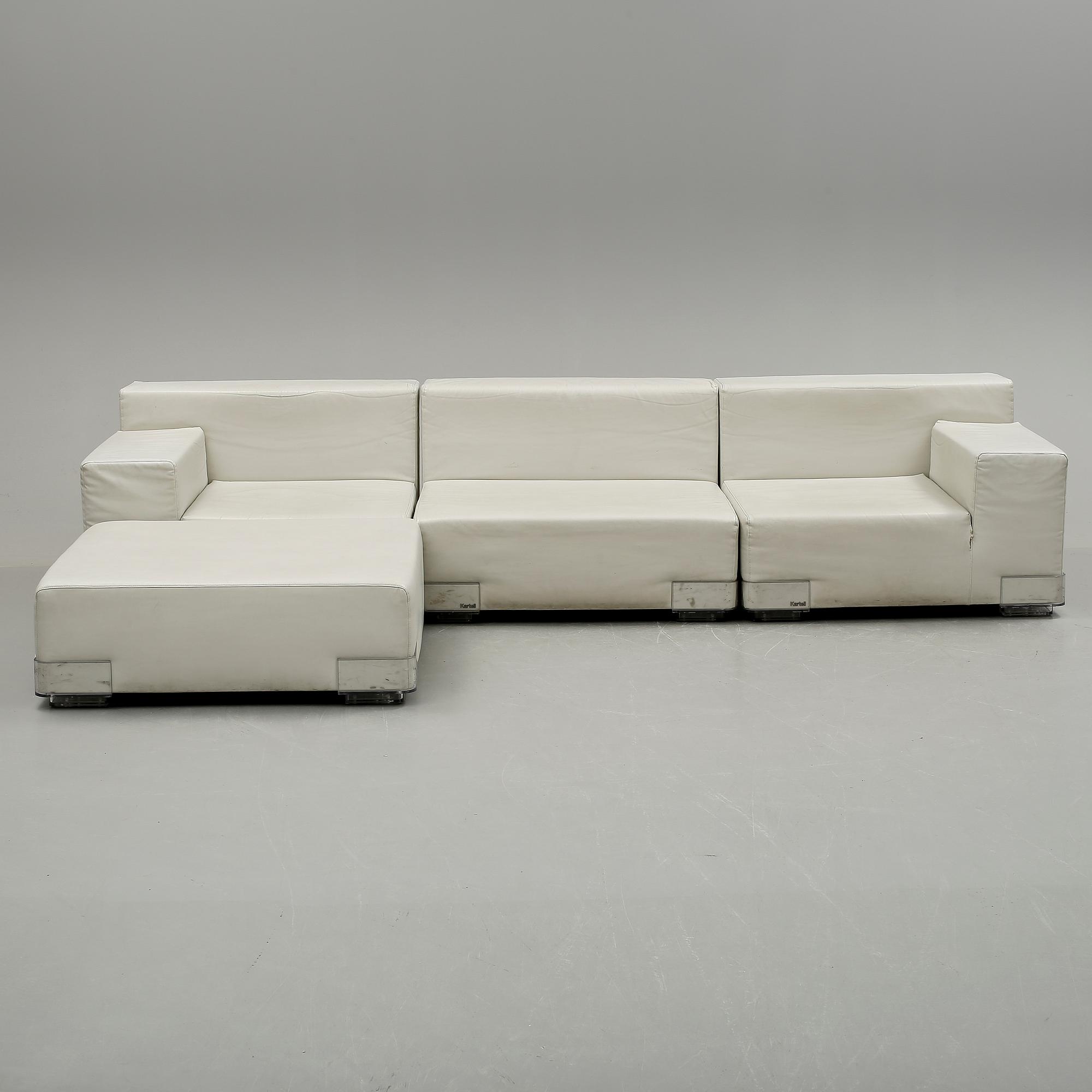 MODULSOFFA / SOFFA, 4 delar, Piero Lissoni, Kartell, formgiven 2003.