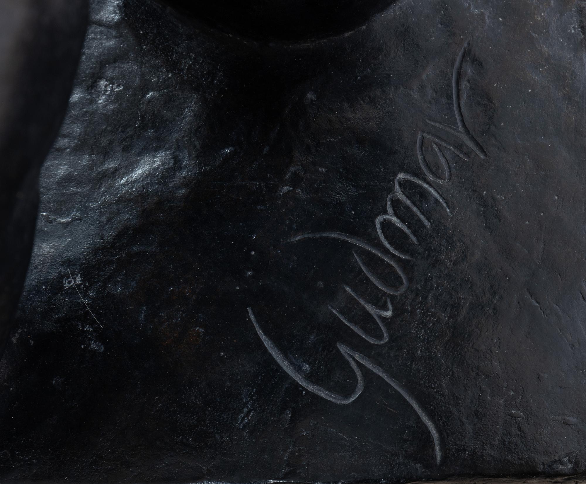Gudmar Olovson, Statue. Signed. Numbered. Foundry mark. Bronze, height 210 cm, length 56 cm.