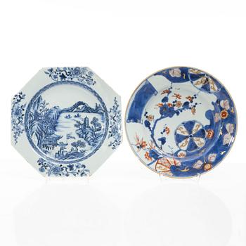 Seven plates, China, Qing Dynasty, Qianlong, 1736-95.