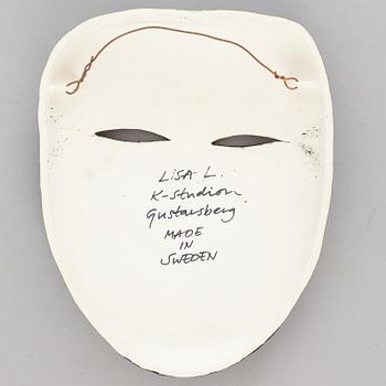 LISA LARSON, a stoneware mask, K-Studion, Gustavsberg.