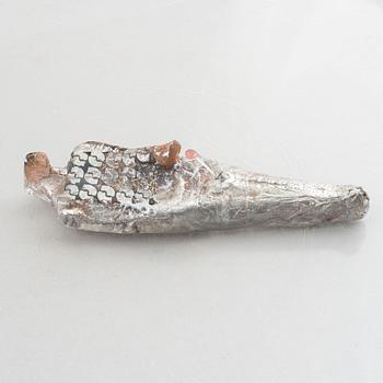 Bertil Vallien, a unique glass sculpture, "Idol", Kosta Boda, Sweden.