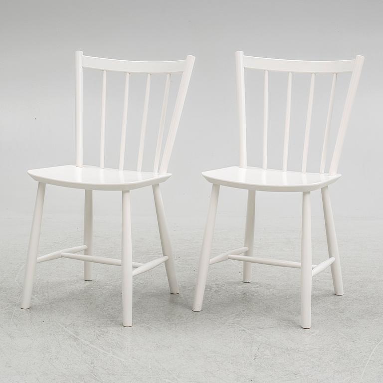 Børge Mogensen, a set of 10 chairs, "J49", Fredericia Furniture, Denmark, 2012.