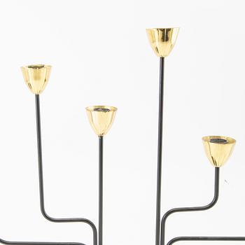 Gunnar Ander, candelabra, Ystad Metall, second half of the 20th century.