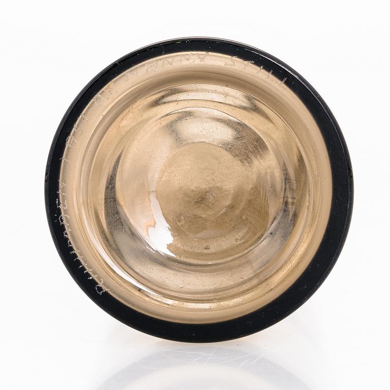 A BOTTLE by Nanny Still, signed Riihimäen Lasi oy Nanny Still.