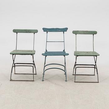 Trädgårdsbord samt stolar 3 st 1900-talets första hälft.