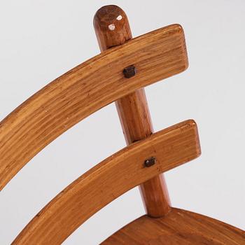 Axel Einar Hjorth, a pair of "Sandhamn" pine chairs, Nordiska Kompaniet, 1929.