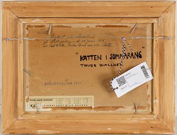 Thure Wallner, oil on paper-panel, signed.