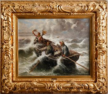 L WILRYCK, olja på duk, signerad, omkring år 1900.