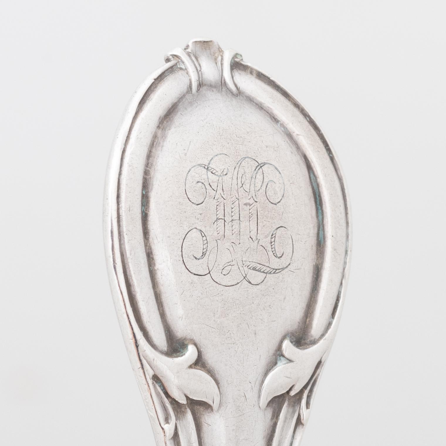 Gustaf Möllenborg, A silver cutlery, “Prins Fredrik”, Stockholm, including 1876 (24 pieces).