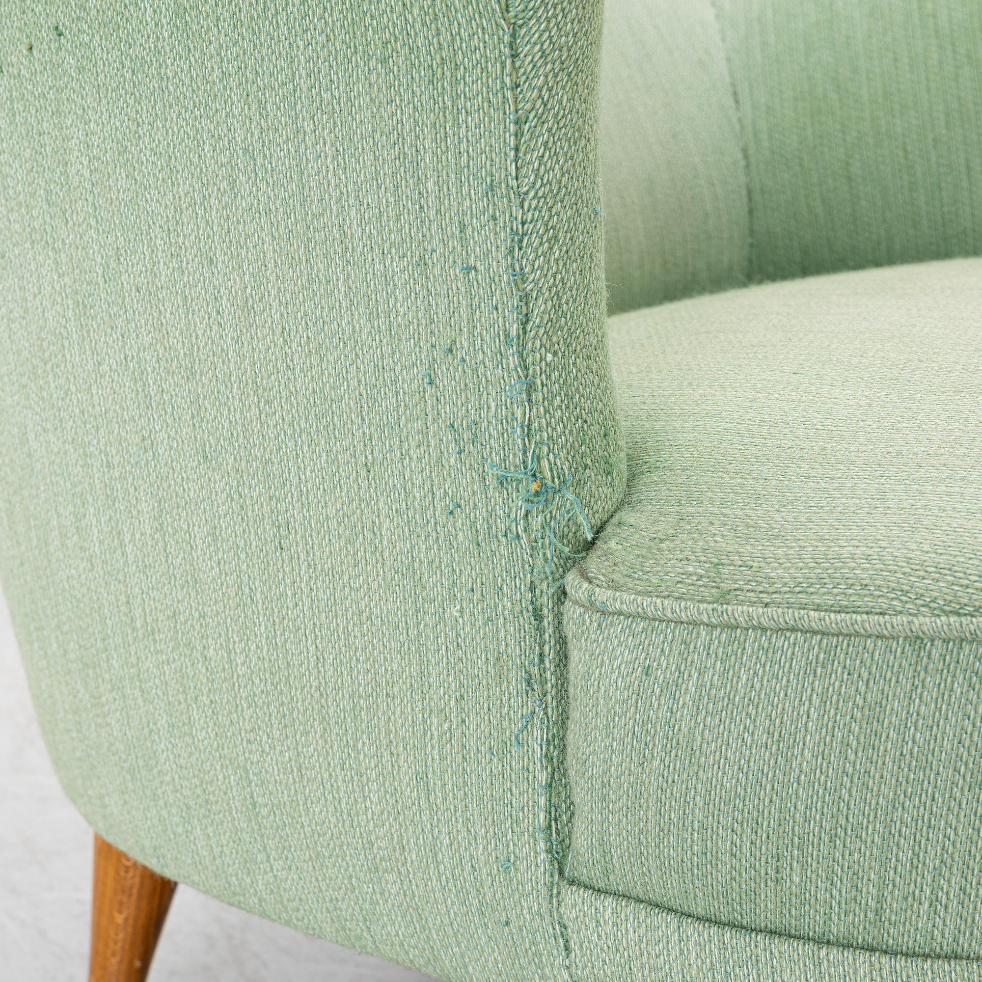 Carl Malmsten, a 'Furulifd' easy chair, second half of the 20th century.