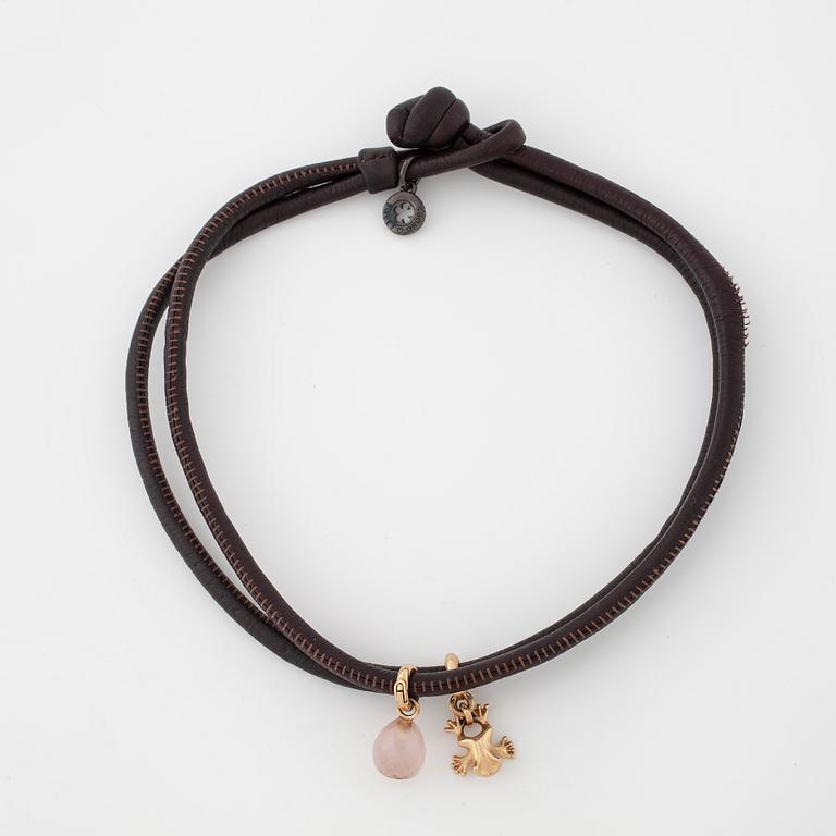OLE LYNGGAARD, a bracelet with two "Sweet drops" charms.