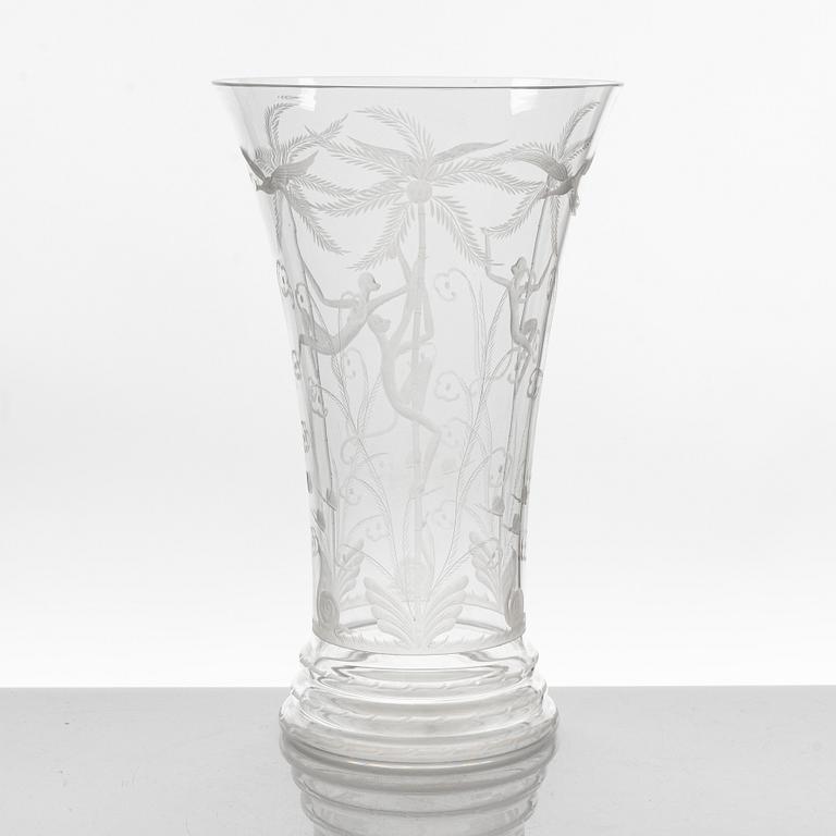 Edward Hald, an 'Urskogen' vase, Orrefors.