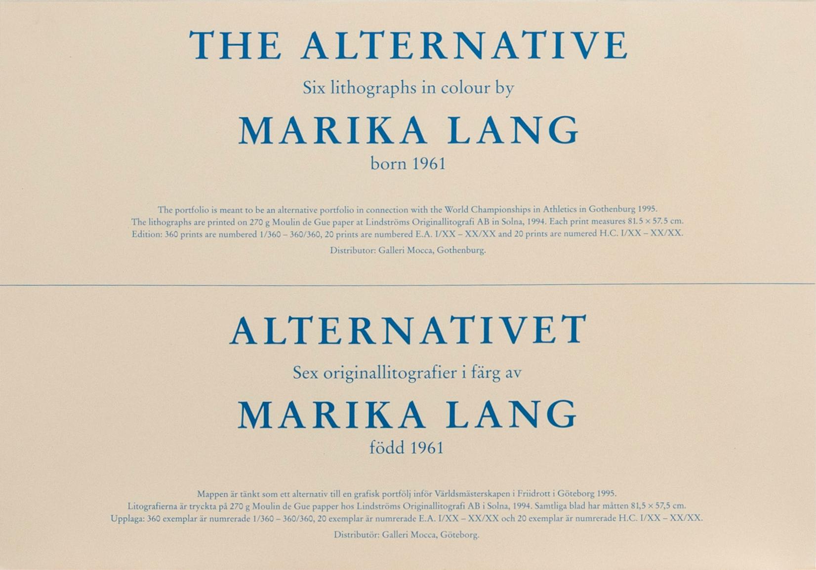 Marika Lang, folder "The Alternative".