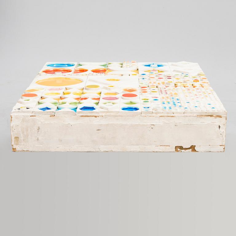 RUT BRYK, a porcelain relief, 'Candy' signed Rut Bryk 1970.