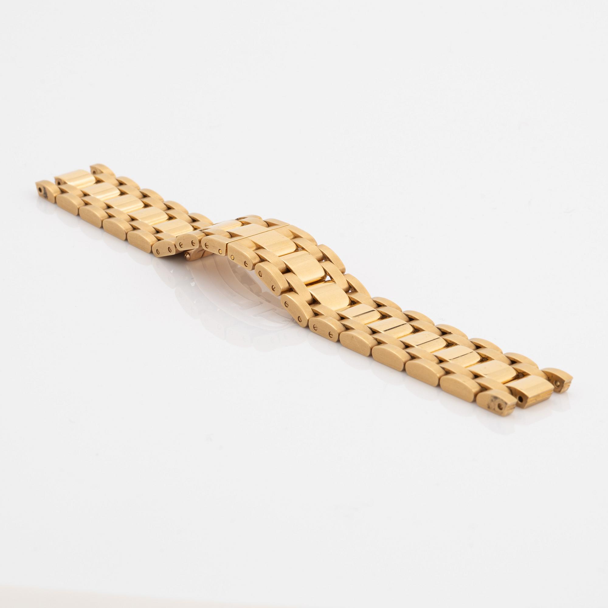 Cartier wrist watch bracelet, 18K gold.