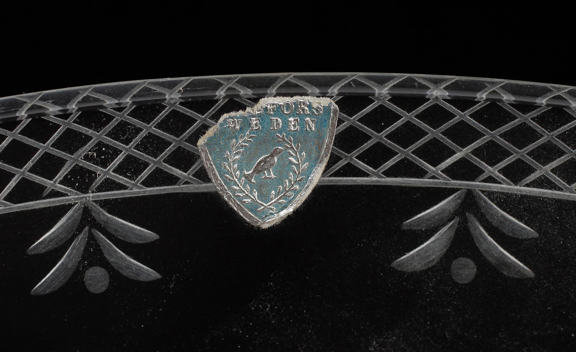 EDWARD HALD, skål "Fyrverkeriskålen" Orrefors.