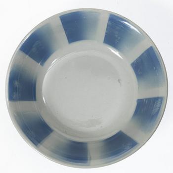 Wilhelm Kåge, Five test plates, porcelain and stoneware, Gustavsberg, 1920s-50s.