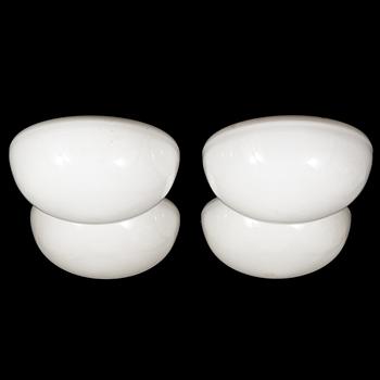 Kattovalaisimia/plafondeja/seinävalaisimia, 4 kpl, malli 80112-15, Idman 1950-luku.