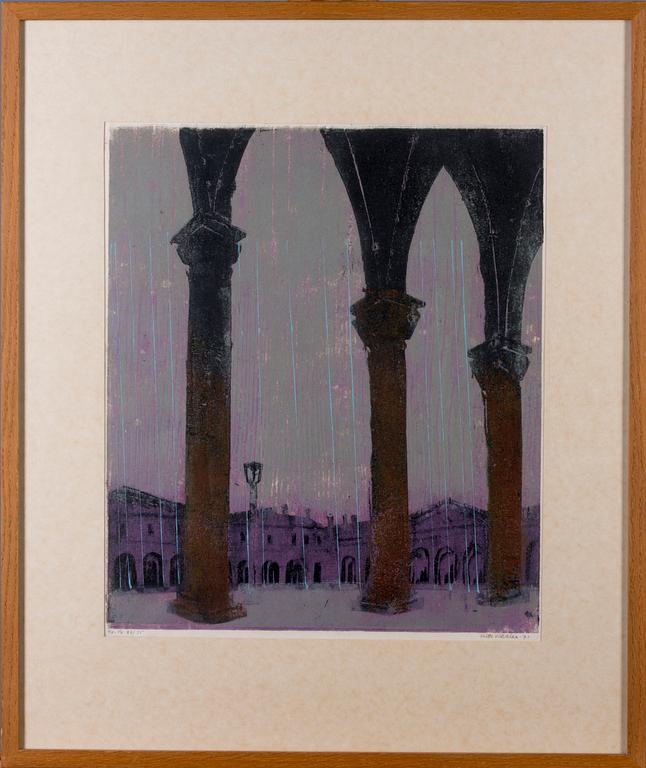 VOITTO JALMARI VIKAINEN, träsnitt, signerad, daterad -71 och numrerad 29/35. Konstnärens avdrag.