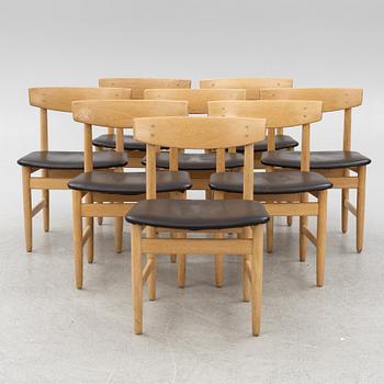Børge Mogensen, a set of chairs 8 chairs, "Öresund", Karl Andersson och söner, Sverige.