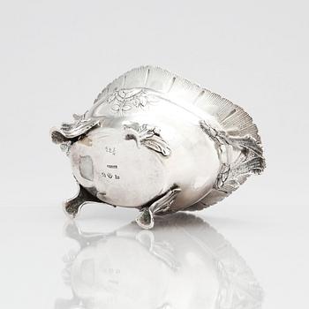 A Swedish 18th Century candy server/bowl, silver, mark of Simson Ryberg, Stockholm 1791.