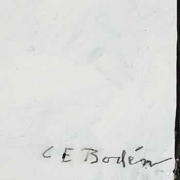 CARL ERIK BODÉN, olja på pannå, sign.
