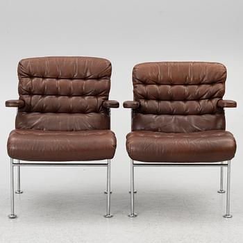 Bruno Mathsson, a pair of 'Birgitta' armchairs, Dux, Sweden,