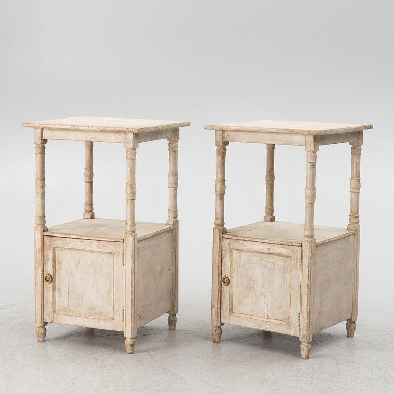 A of pair late 19th century nightstands.