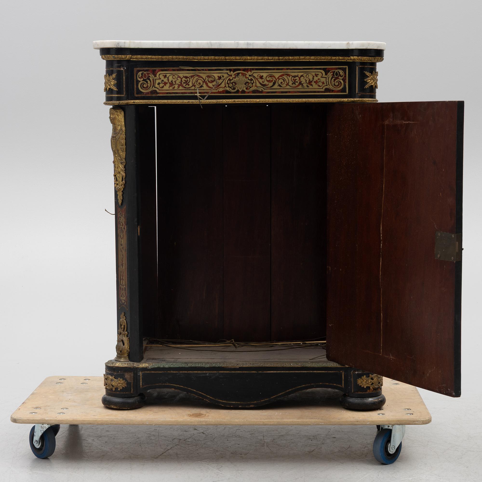 Cabinet, Boulle style, France, late 19th century.