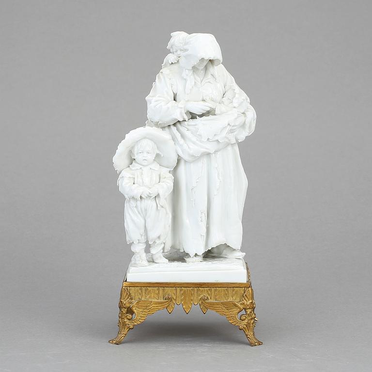 FIGURIN, porslin, Sèvres-liknande märke, 1800-tal.