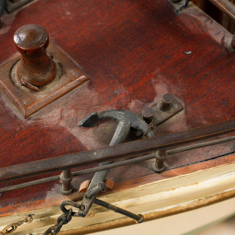 An early 20th century model of the ship 'Bohus'.