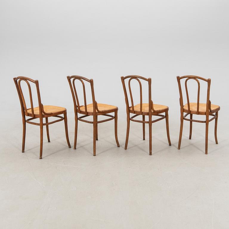 Stolar fyra st Thonet 1900-talets början.