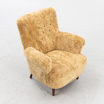 Carl Malmsten, armchair, "Hemmakväll". Second half of the 20th century.