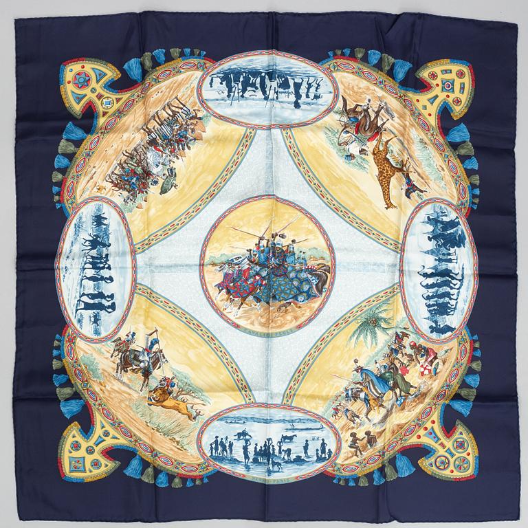 Hermès, scarf, "Peul Horsemen".