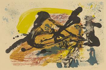 Asger Jorn, lithograph in colours, 1957, signed.