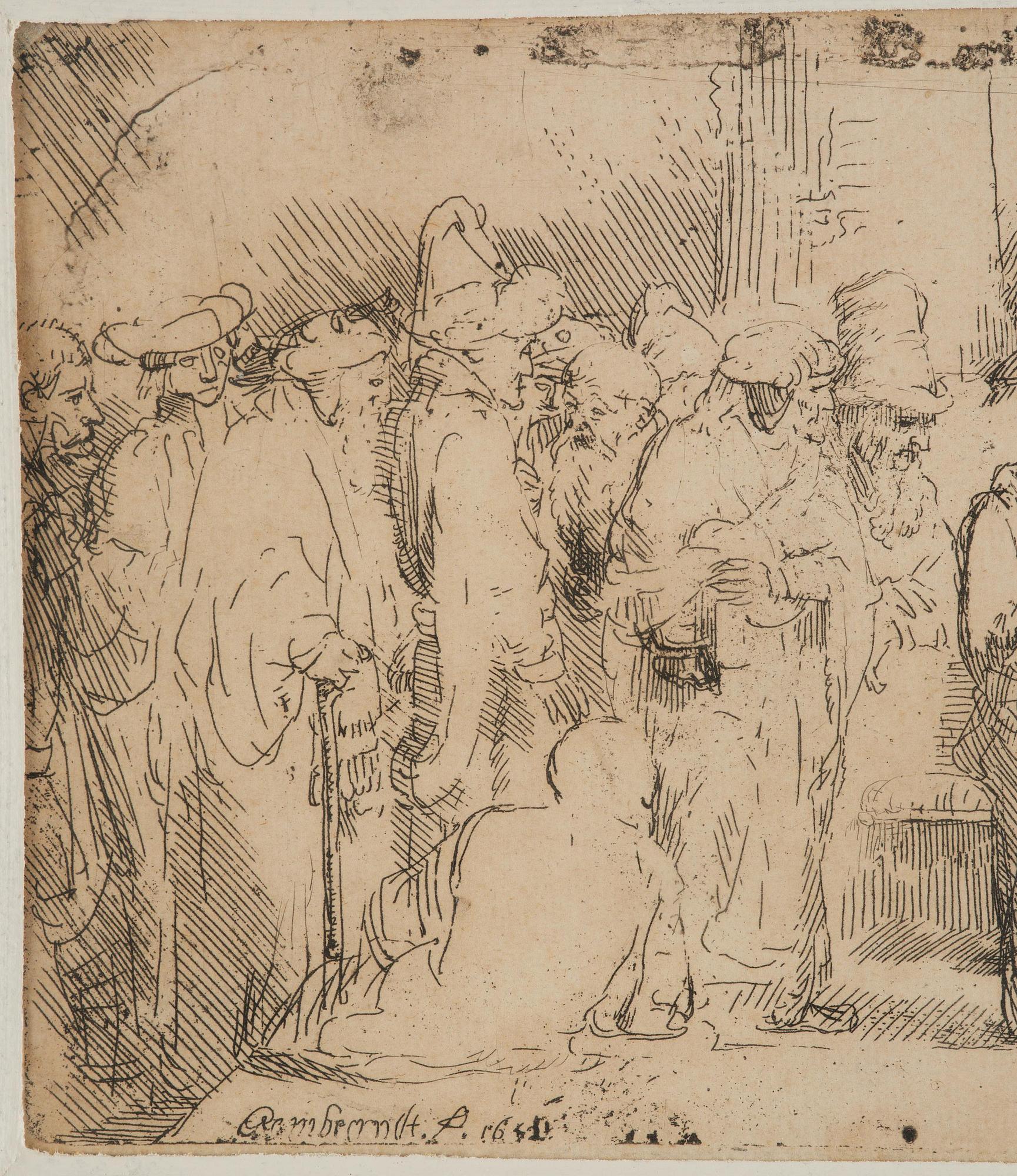 Rembrandt Harmensz van Rijn, Christ Disputing with the Doctors; a sketch.