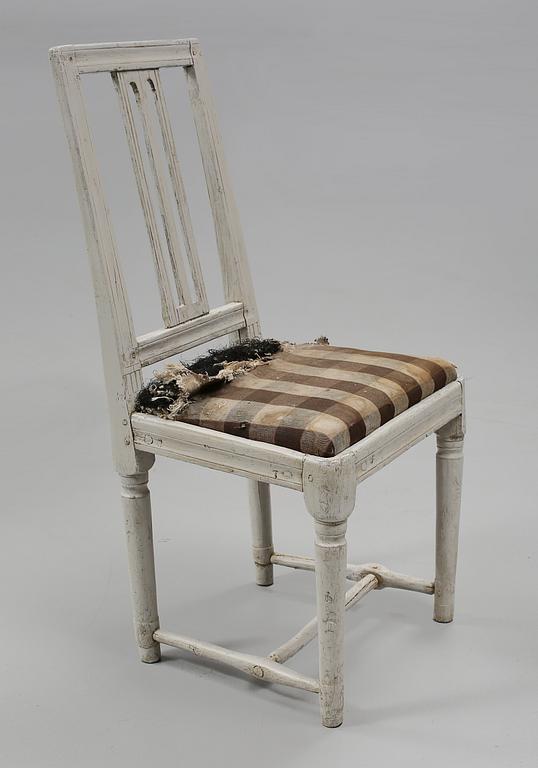 STOLAR, 4 st, gustavianska provinsarbeten, omkring sekelskiftet 1800.