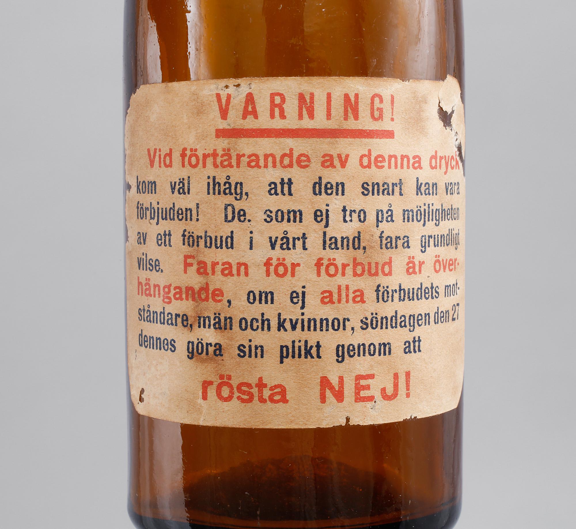ALBERT ENGSTRÖM, efter, affisch, 1900-talets fjärde kvartal. Flaska medföljer.
