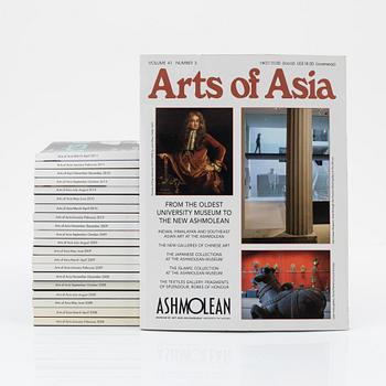 A set of 63 Arts of Asia magazines, from the period 2001-2011.