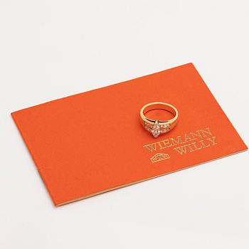 Willy Wiemann, Ring in 18K gold and diamonds, Merano, Italy.