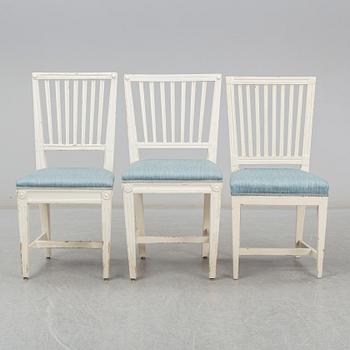 A set of eight 19th century chairs.