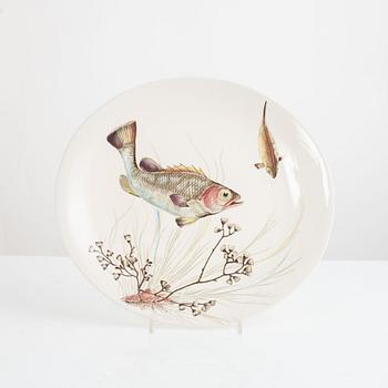 Fiskservis, 13 delar, flintgods, "Fish", Johnson Bros, England.
