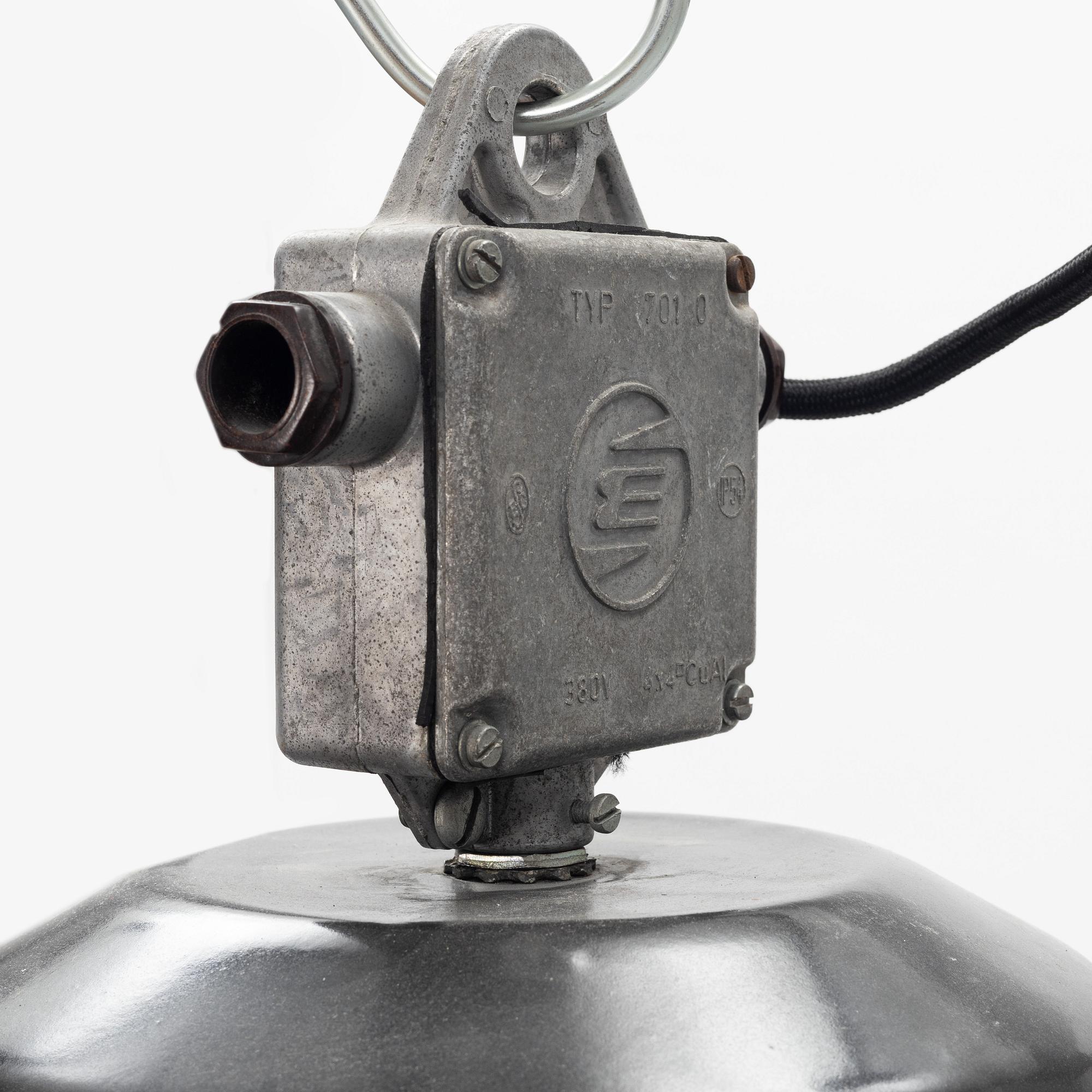 Ceiling lamp/industrial lamp, Czechoslovakia, second half of the 20th century.